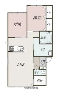 エレンシア大町B棟【1階】の間取り