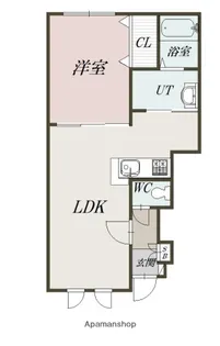 BELLE・CHATON I【101号室】の間取り