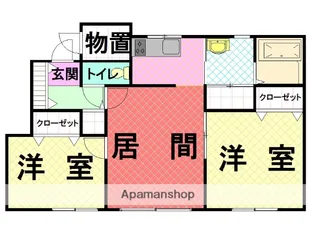 ハスコートたかすⅣ【101号室】の間取り