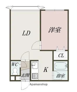 エスパニア名寄Ⅰ【1階】の間取り