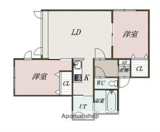 カルナ【1階】の間取り