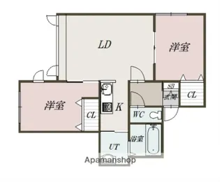 カルナ【1階】の間取り
