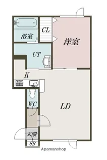 TIARAⅡ【105号室】の間取り