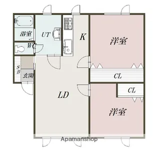 ノースビレッジ【1階】の間取り