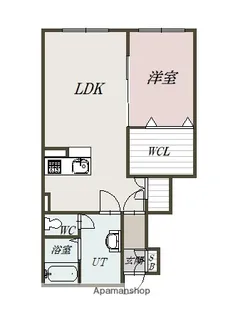 RUCKY【101号室】の間取り