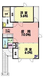 プチハウス【2F号室】の間取り