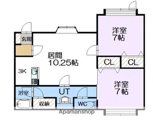 ゴリラ【2階】の間取り