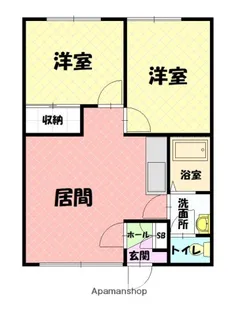 ライフコート忠和【203号室】の間取り