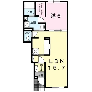エクセルハイツ モア【1階】の間取り