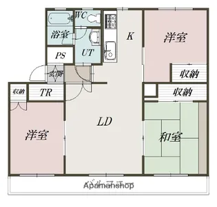 テレパレス旭川春光Ⅲ【4階】の間取り