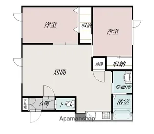 ル・クレアージュ【103号室】の間取り