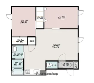 ル・クレアージュ【1階】の間取り