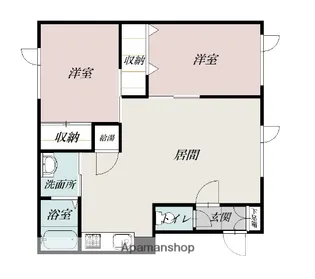 ル クレアージュ【1階】の間取り