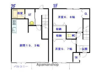 ナリッシュ410【1階】の間取り