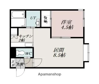 モルパ3 8【2階】の間取り