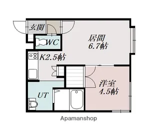 モルパ3・8【203号室】の間取り