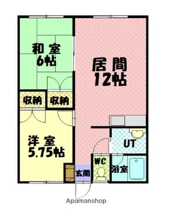 コーポあさひ【1階】の間取り