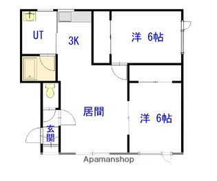 ハイエスト東7・7【2階】の間取り