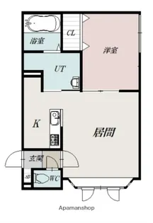 シャルマン神楽A棟【202号室】の間取り