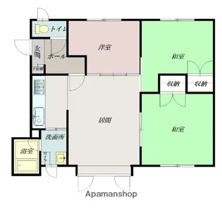 ロピア東光A【2階】の間取り