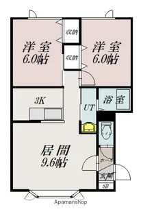 コムハウスⅢ【A号室】の間取り