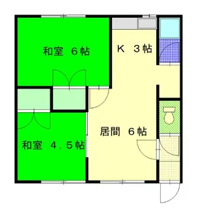島崎チュリス【2階】の間取り