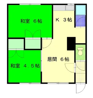 島崎チュリス【1階】の間取り