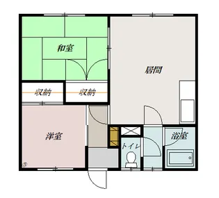 コーポ金谷B【105号室】の間取り