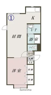 アスティ6.3【101号室】の間取り