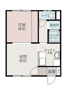 グリーンティー【203号室】の間取り