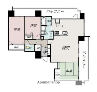 ロジェアクシス四条通【902号室】の間取り