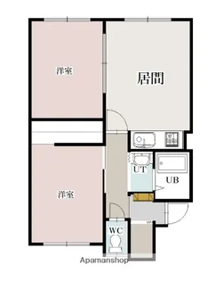 新都ハイツレジェ【2階】の間取り