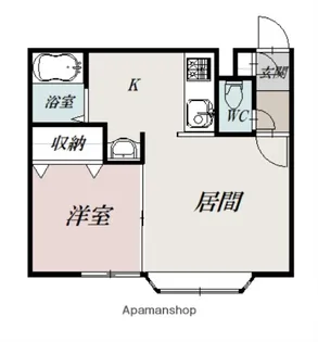 ロイヤルハープM【112号室】の間取り