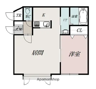 エスポワ【105号室】の間取り