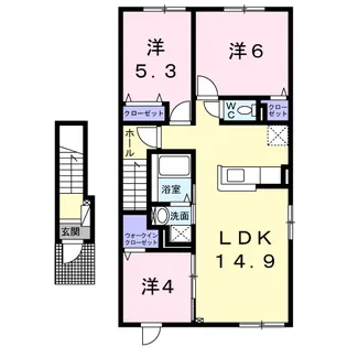 スペランツァ【2階】の間取り