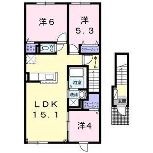 スペランツァ【2階】の間取り