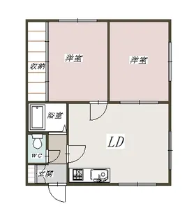 メゾン四季【1階】の間取り