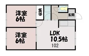 フォーセブンマンション【1階】の間取り