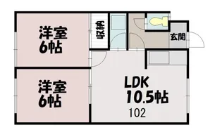 フォーセブンマンション【1階】の間取り