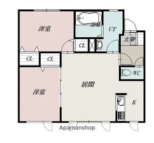 シェノン【1階】の間取り