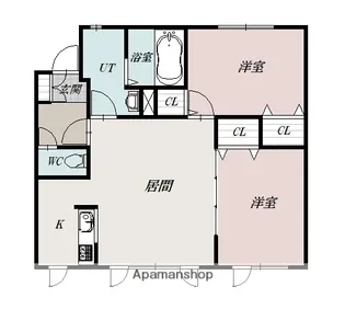 シェノン【201号室】の間取り