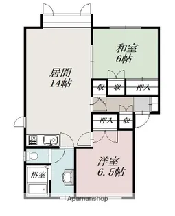 シャルマンプレース【C号室】の間取り