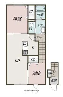 STEP B棟【203号室】の間取り