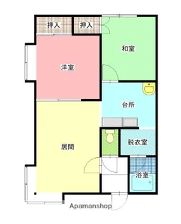 グレースコート【1階】の間取り