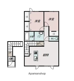 KOMIE(コミエ)Ⅲ【2階】の間取り