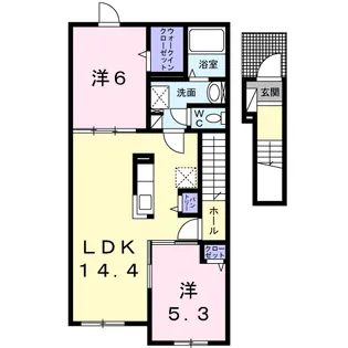 プリエール【2階】の間取り