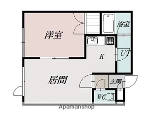 スプリングハウス【1階】の間取り