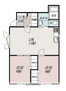 ファミールA【1階】の間取り