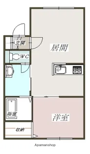 CLAIRE Ⅷ【201号室】の間取り