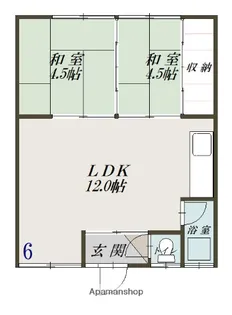 高穂マンション【2階】の間取り